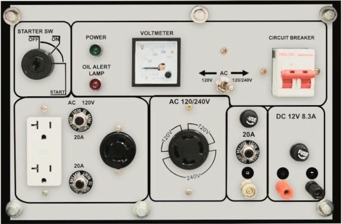 Trailer Generator Low-poly 3D model_1