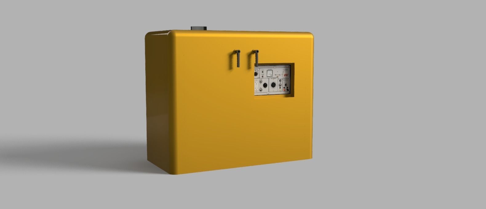 Trailer Generator Low-poly 3D model_3