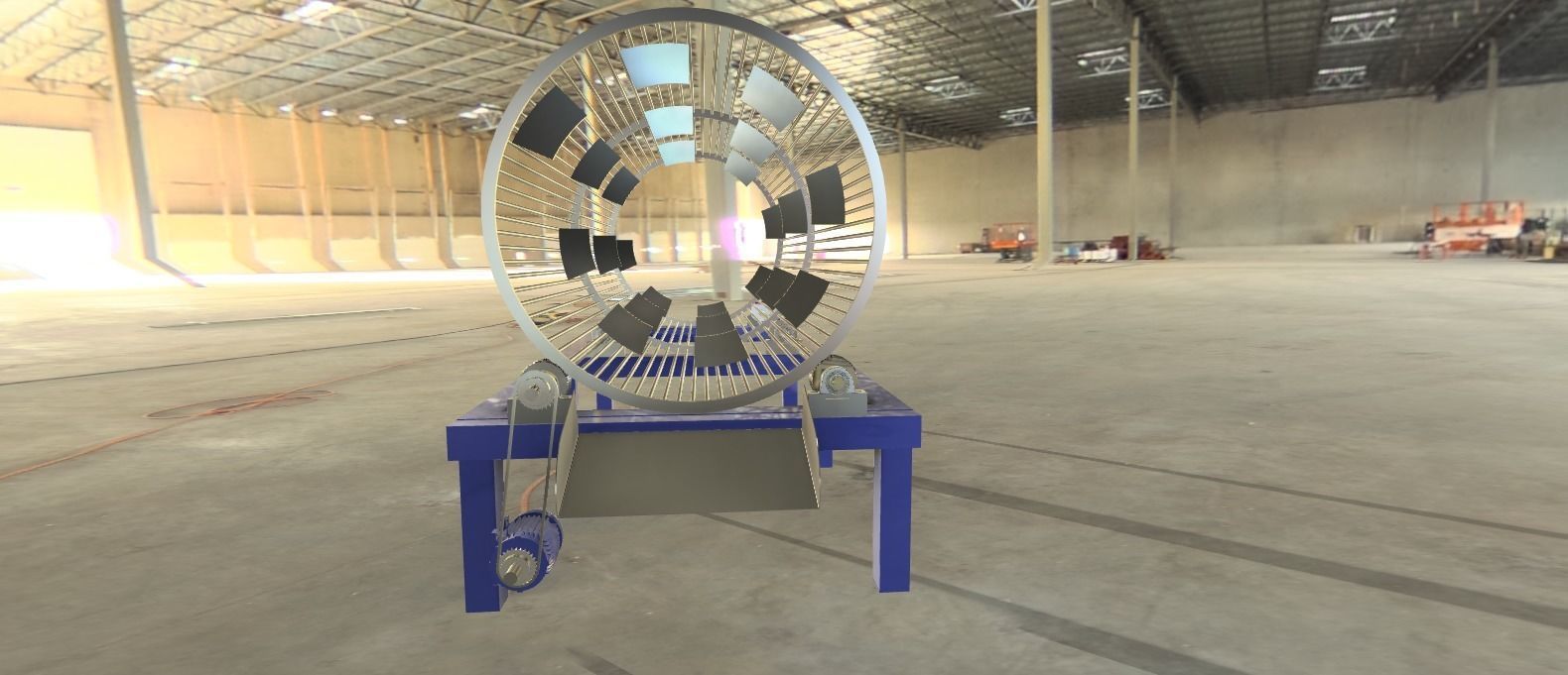 Sorting Barrel Low-poly 3D model_4