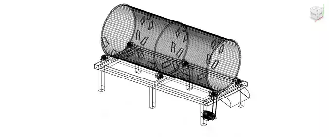 Sorting Barrel Low-poly 3D model