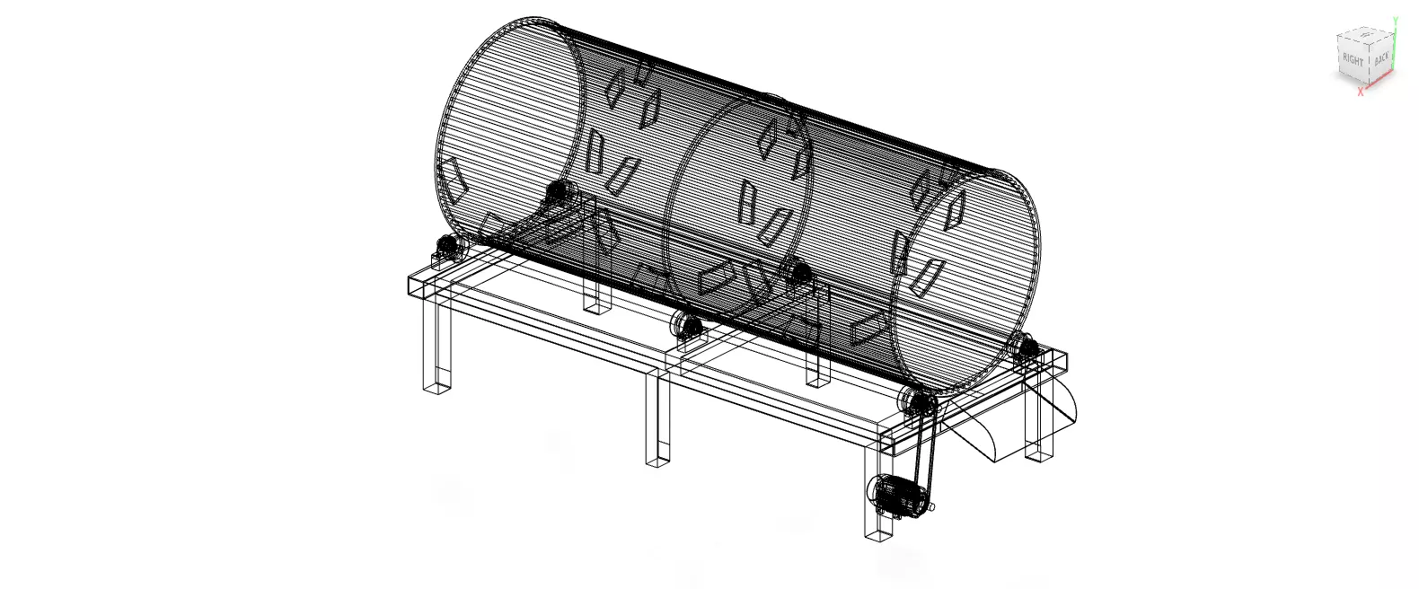 Sorting Barrel Low-poly 3D model_0