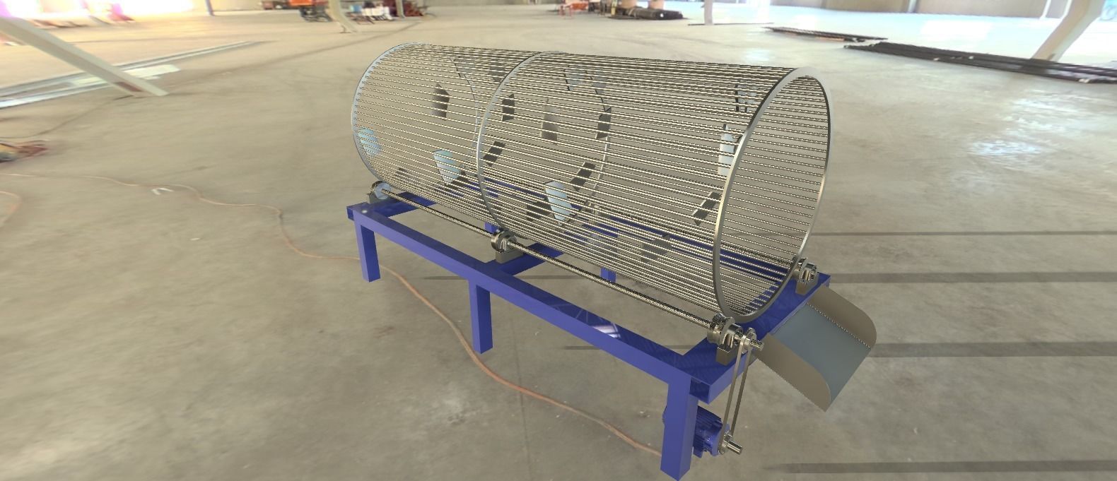 Sorting Barrel Low-poly 3D model_1