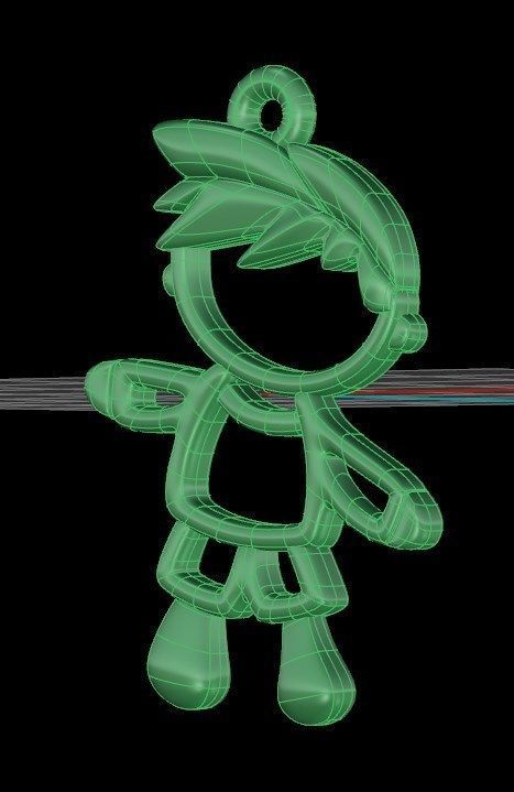 pendant ak2 3D print model_3