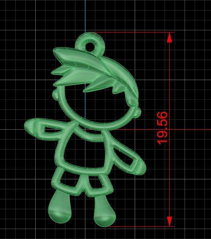 pendant ak2 3D print model_4