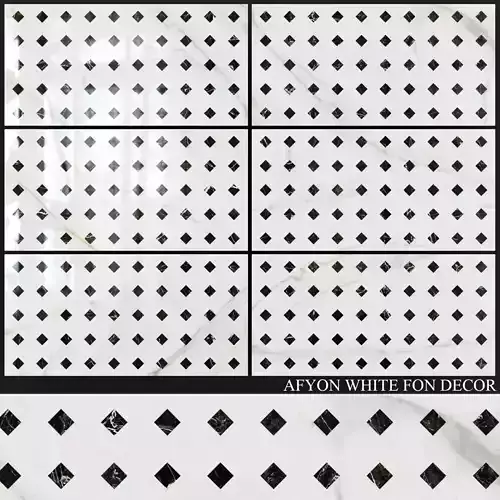 Yurtbay Seramik Afyon White Fon Decor 3D model