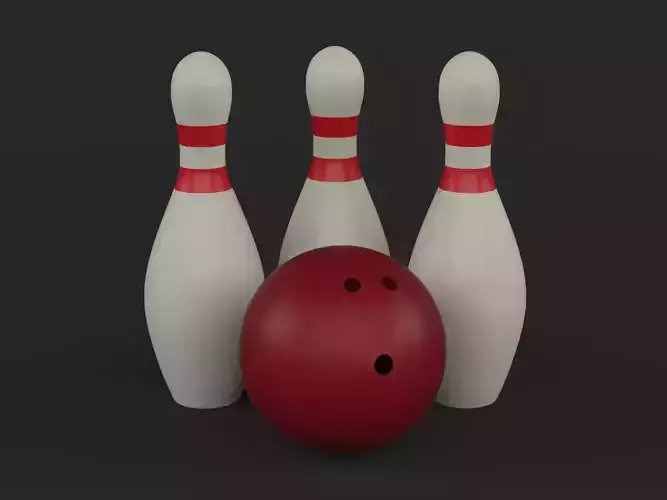 Bowling Ball and Pins