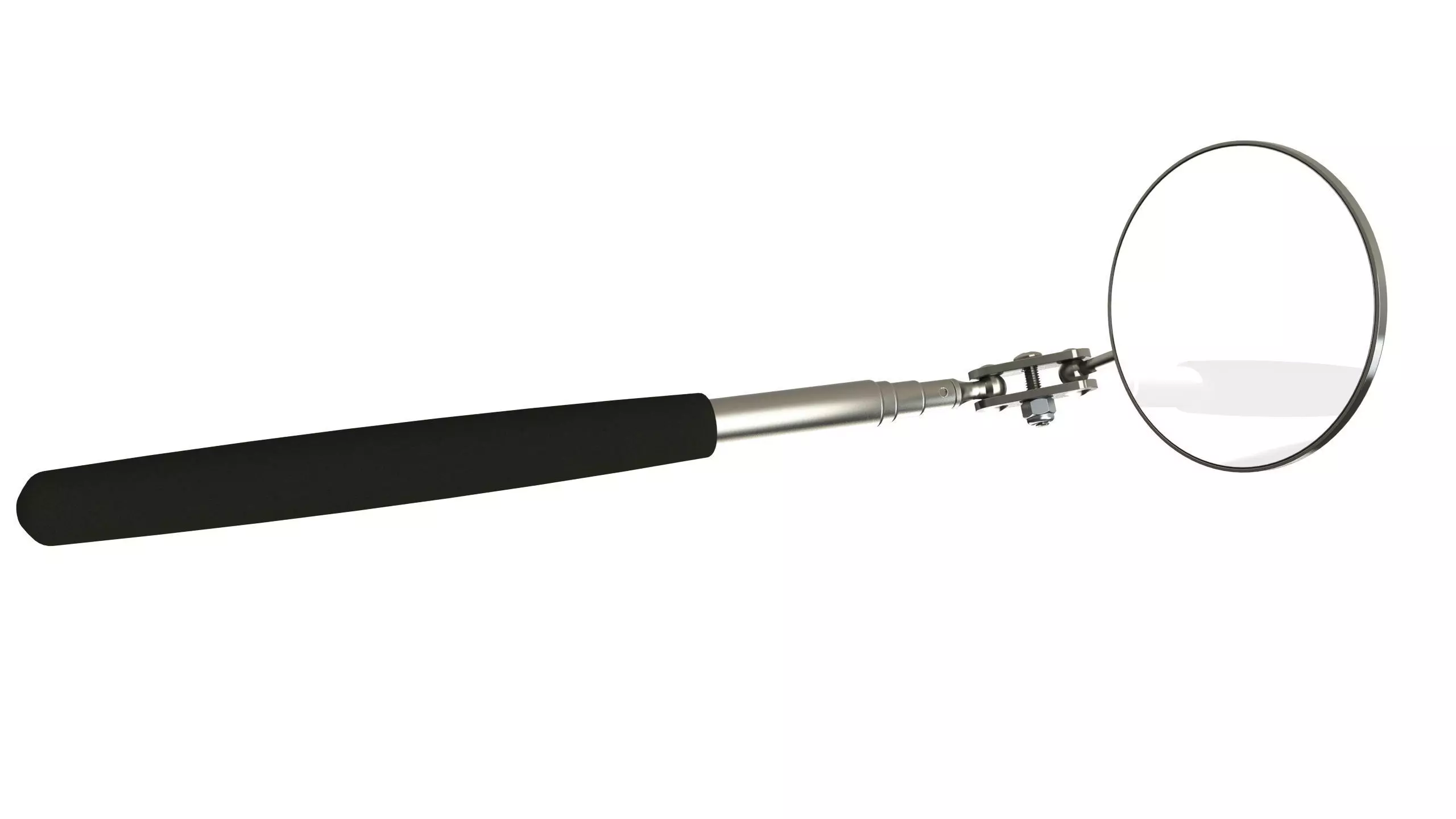 Telescopic inspection mirror 3D model_0