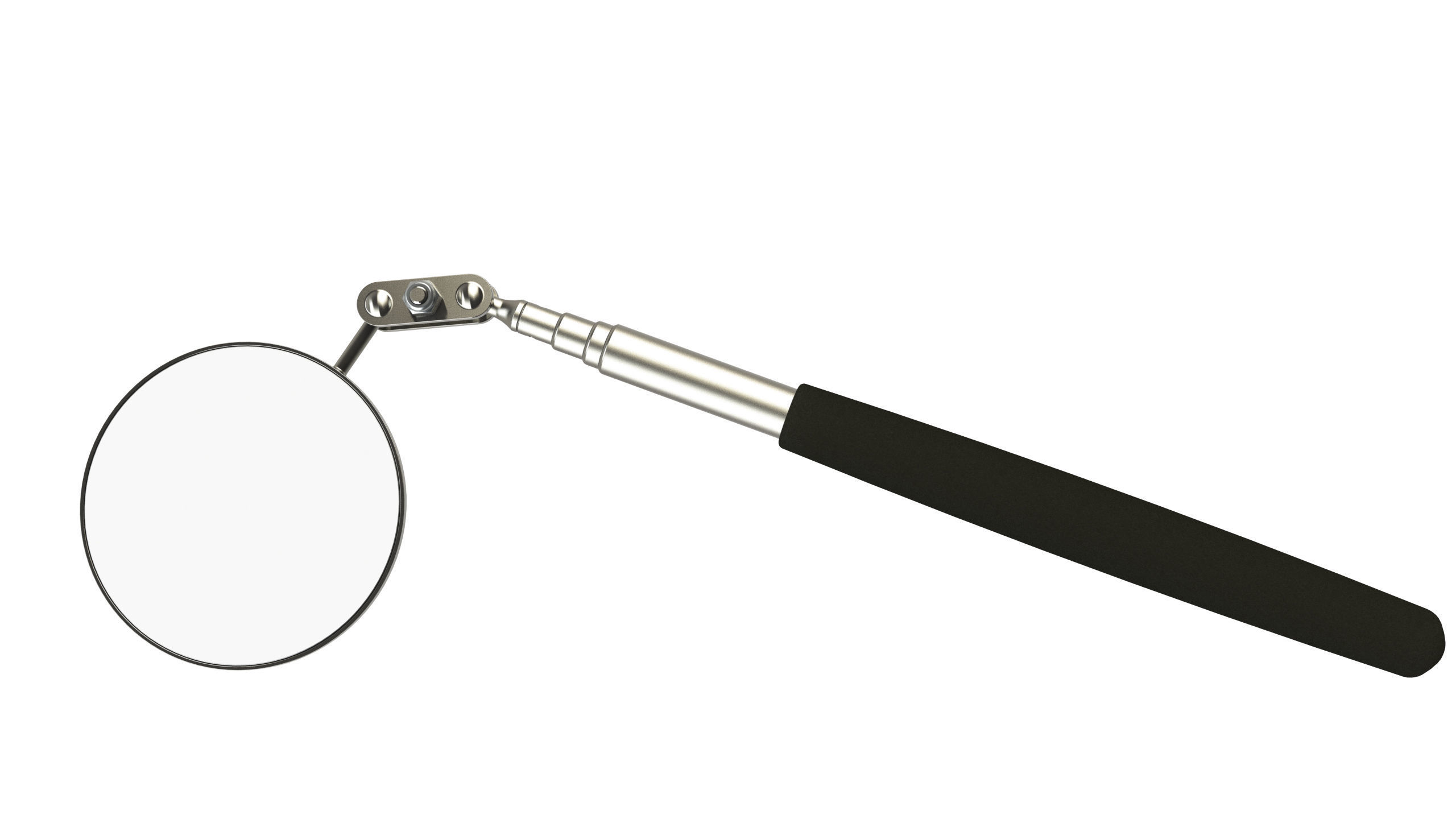 Telescopic inspection mirror 3D model_2
