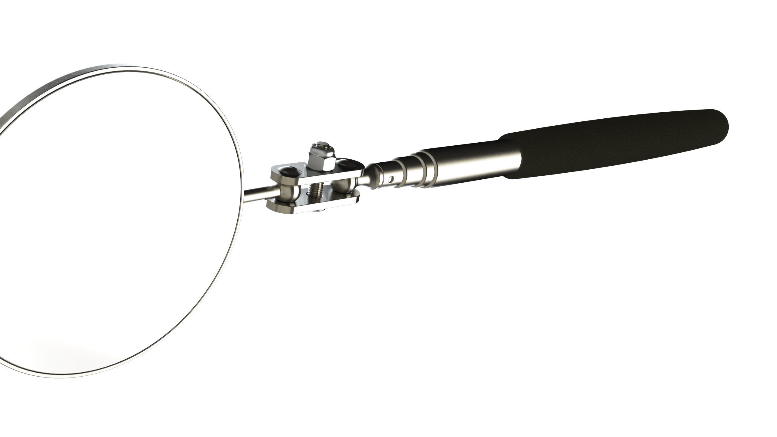 Telescopic inspection mirror 3D model_7