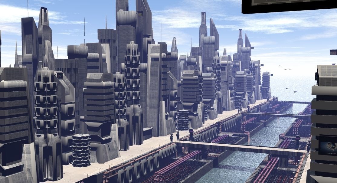 City  for Games Free 3D model_2