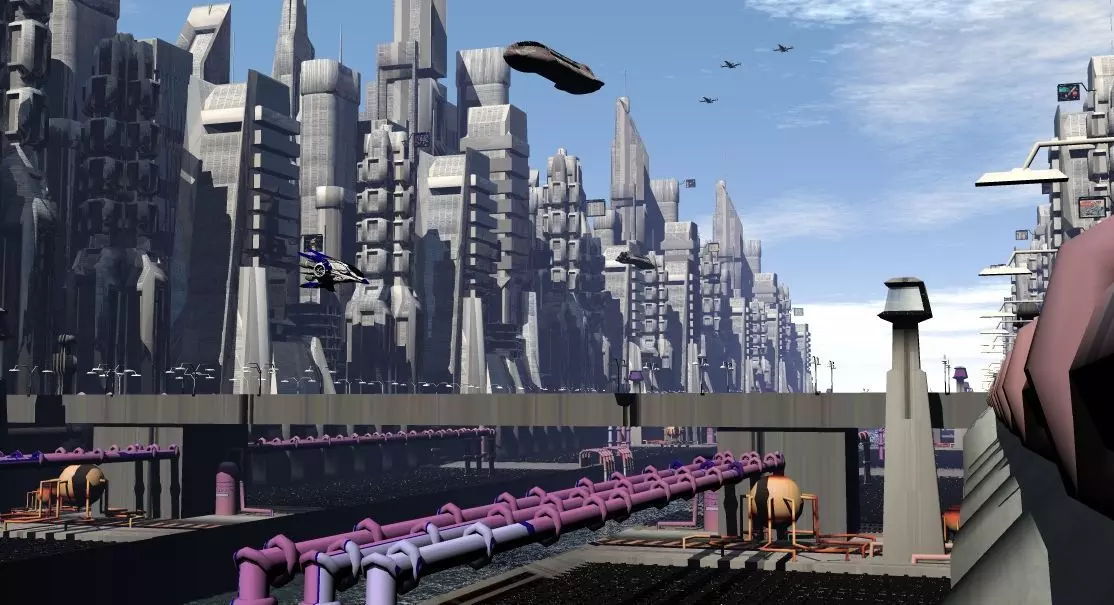 City  for Games Free 3D model_0