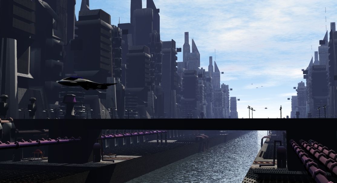 City  for Games Free 3D model_1