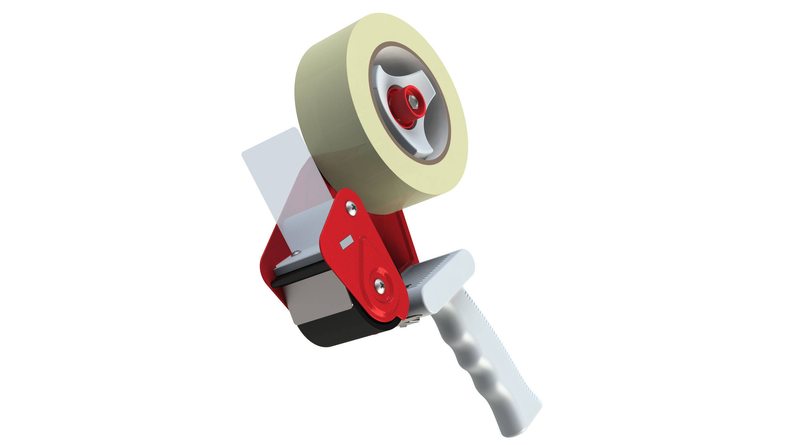 Tape dispenser 3D model_1