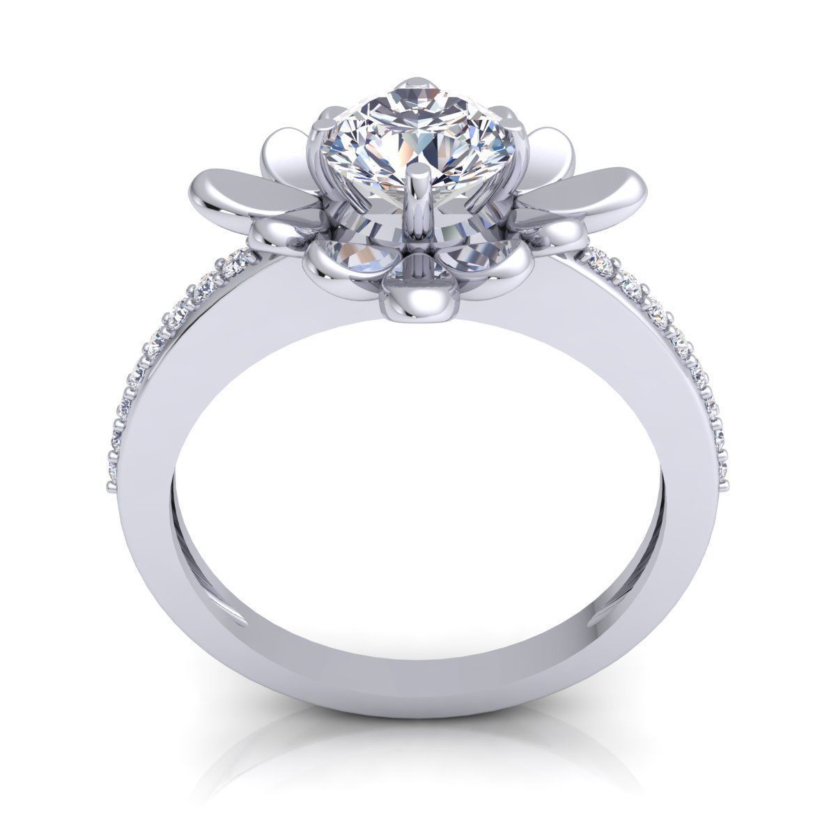 Diamond Ring 3D print model_5