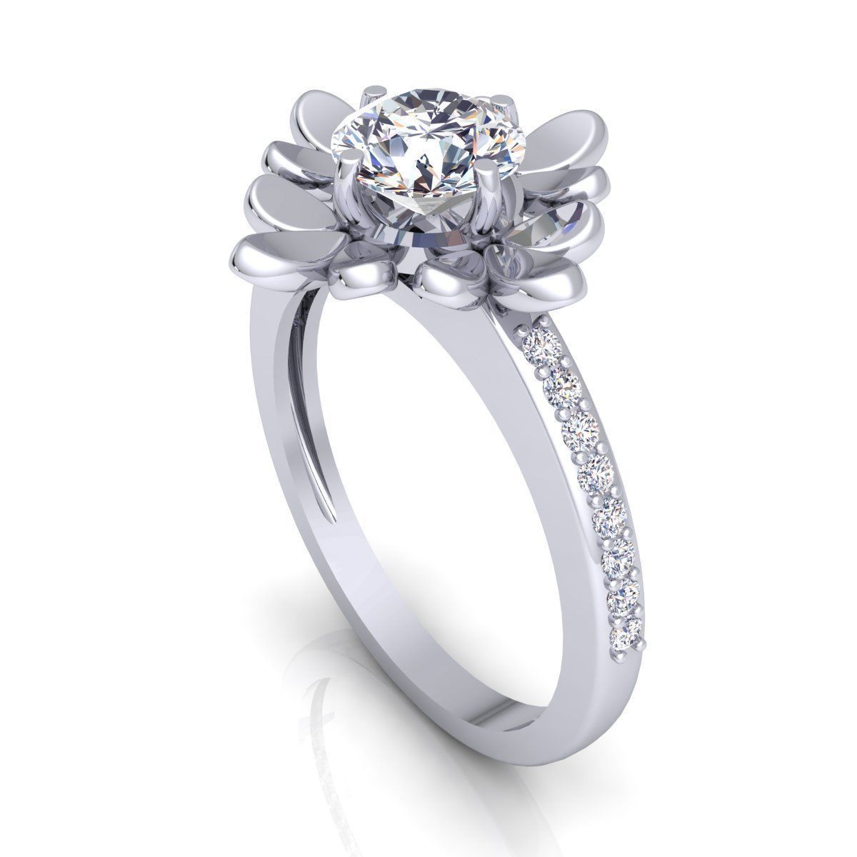 Diamond Ring 3D print model_11