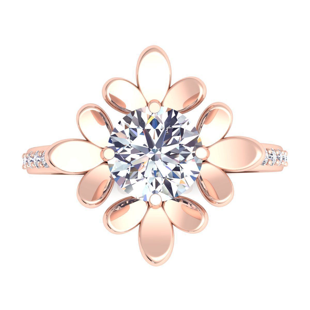 Diamond Ring 3D print model_7