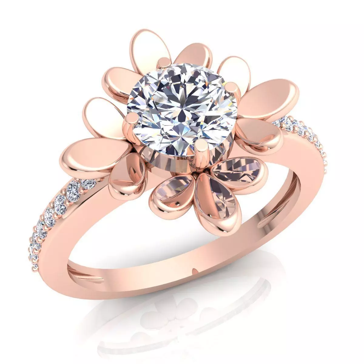 Diamond Ring 3D print model_0