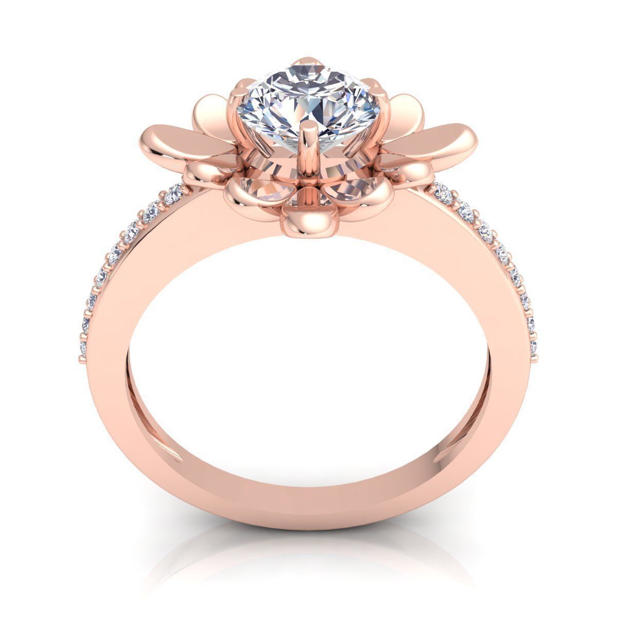 Diamond Ring 3D print model_4