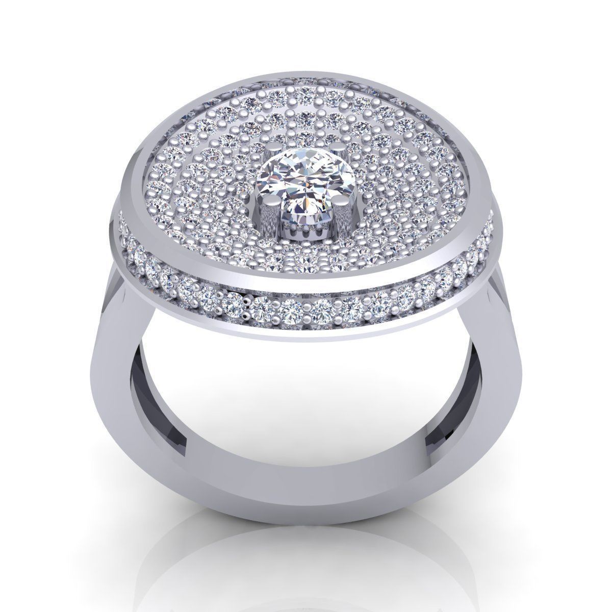 Diamond Ring 3D print model_5
