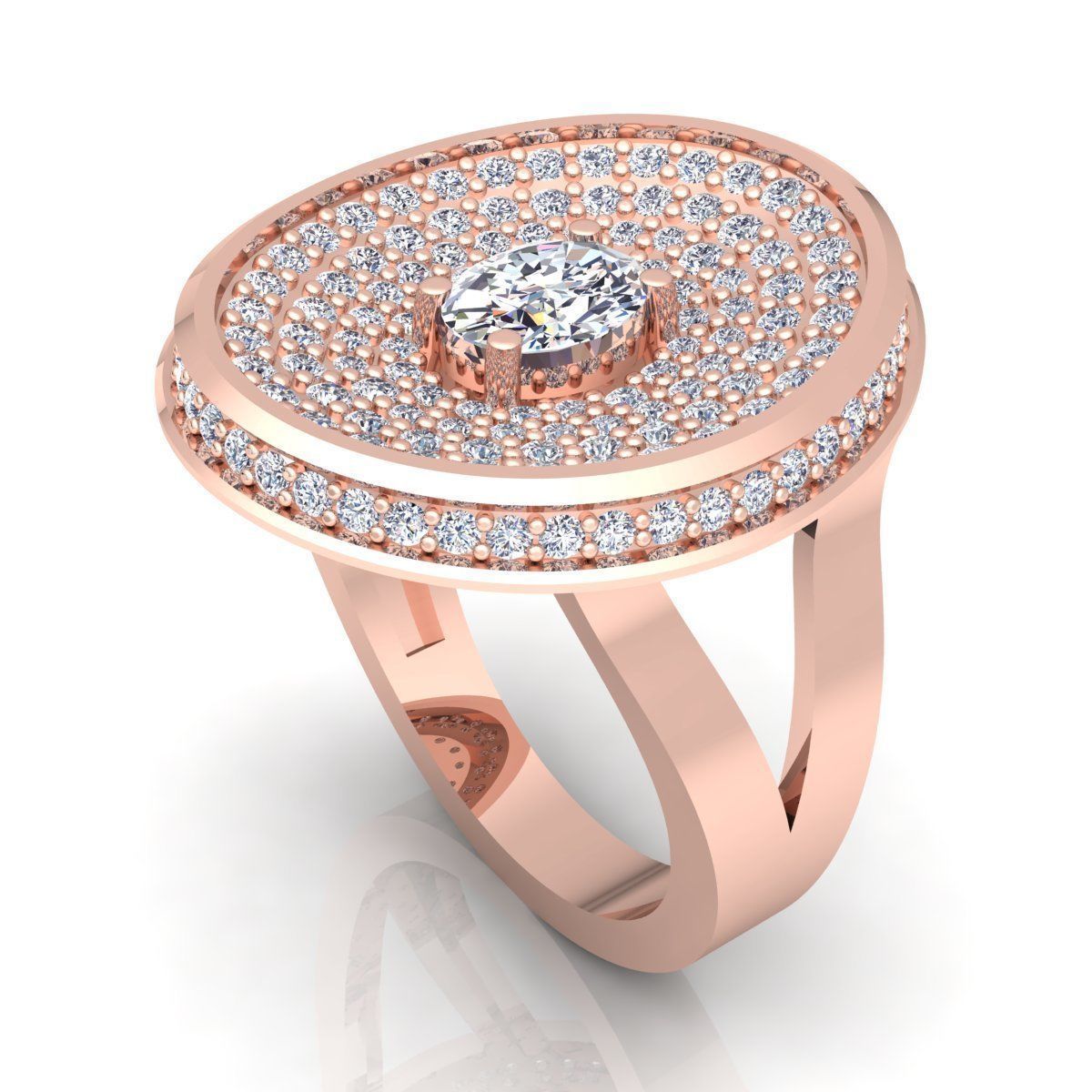 Diamond Ring 3D print model_10