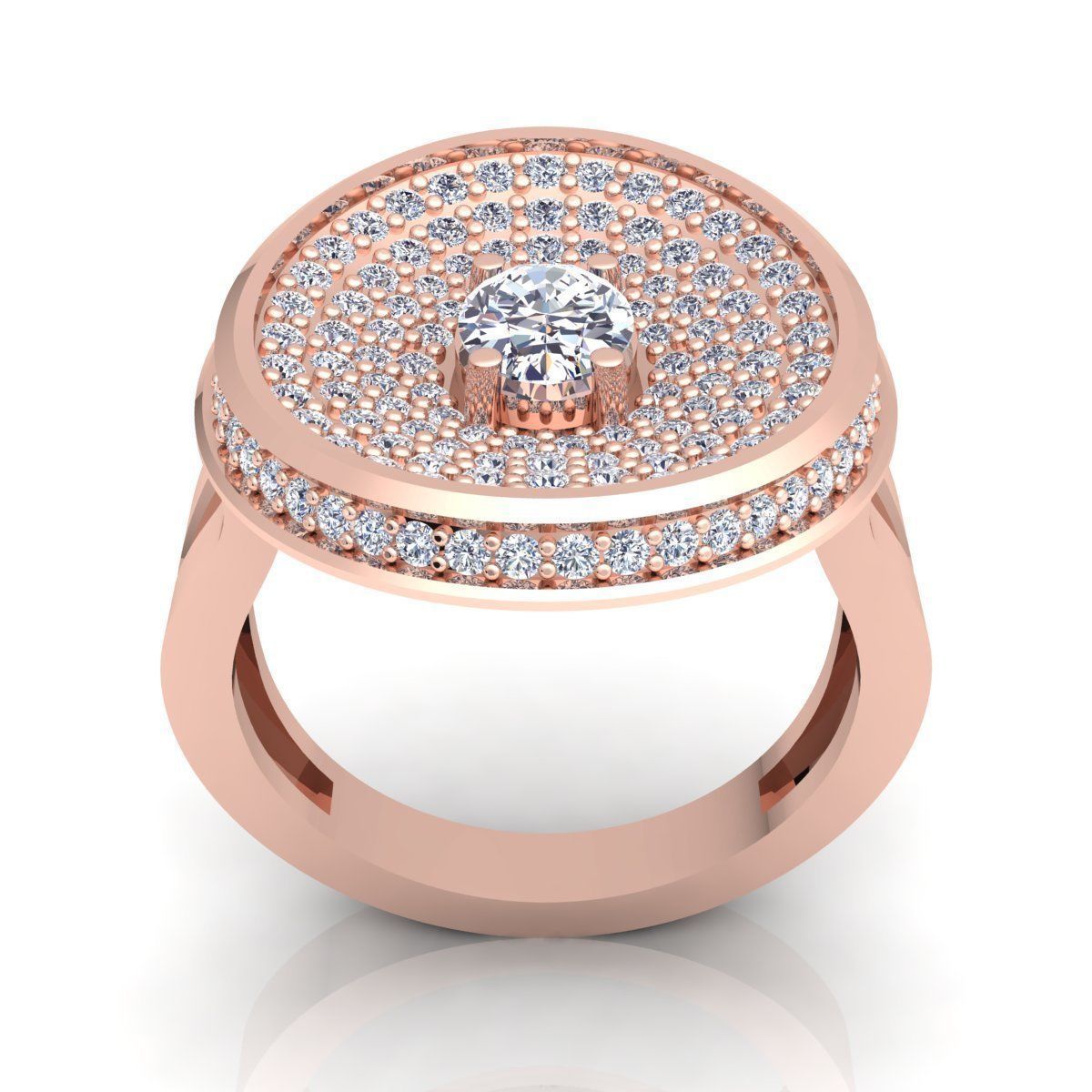 Diamond Ring 3D print model_4