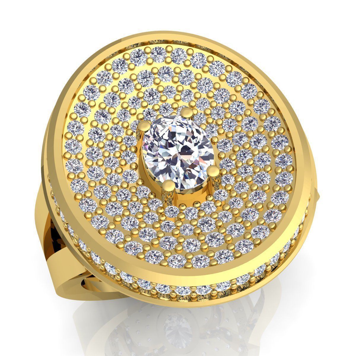 Diamond Ring 3D print model_1