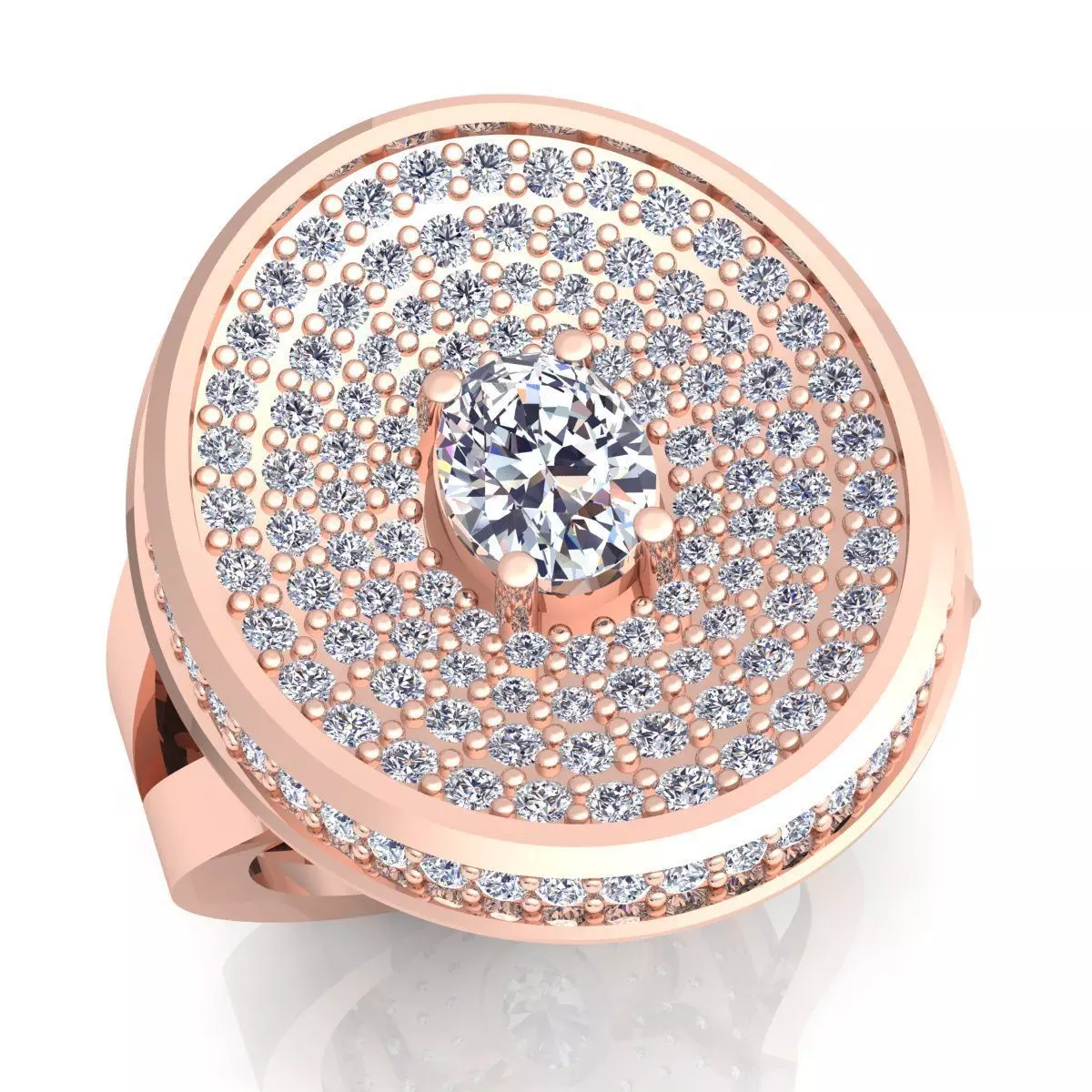 Diamond Ring 3D print model_0