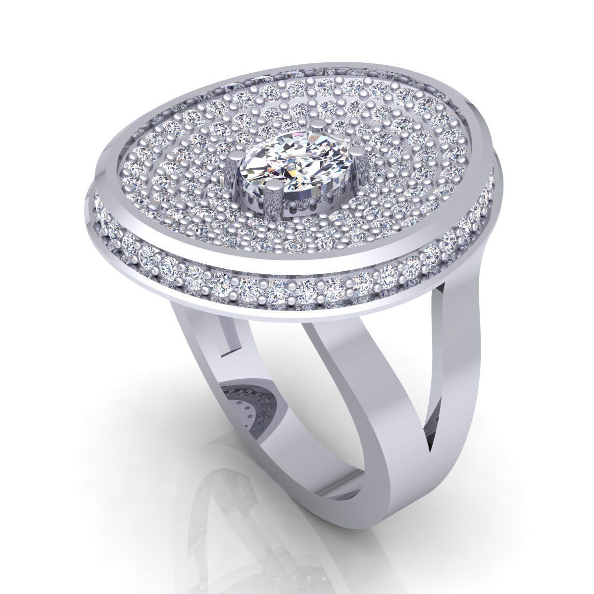 Diamond Ring 3D print model_11