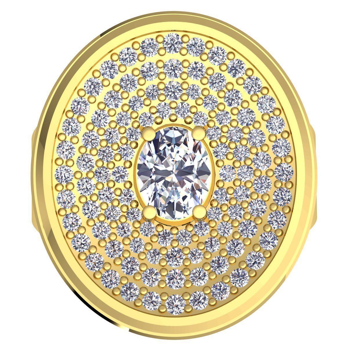 Diamond Ring 3D print model_6