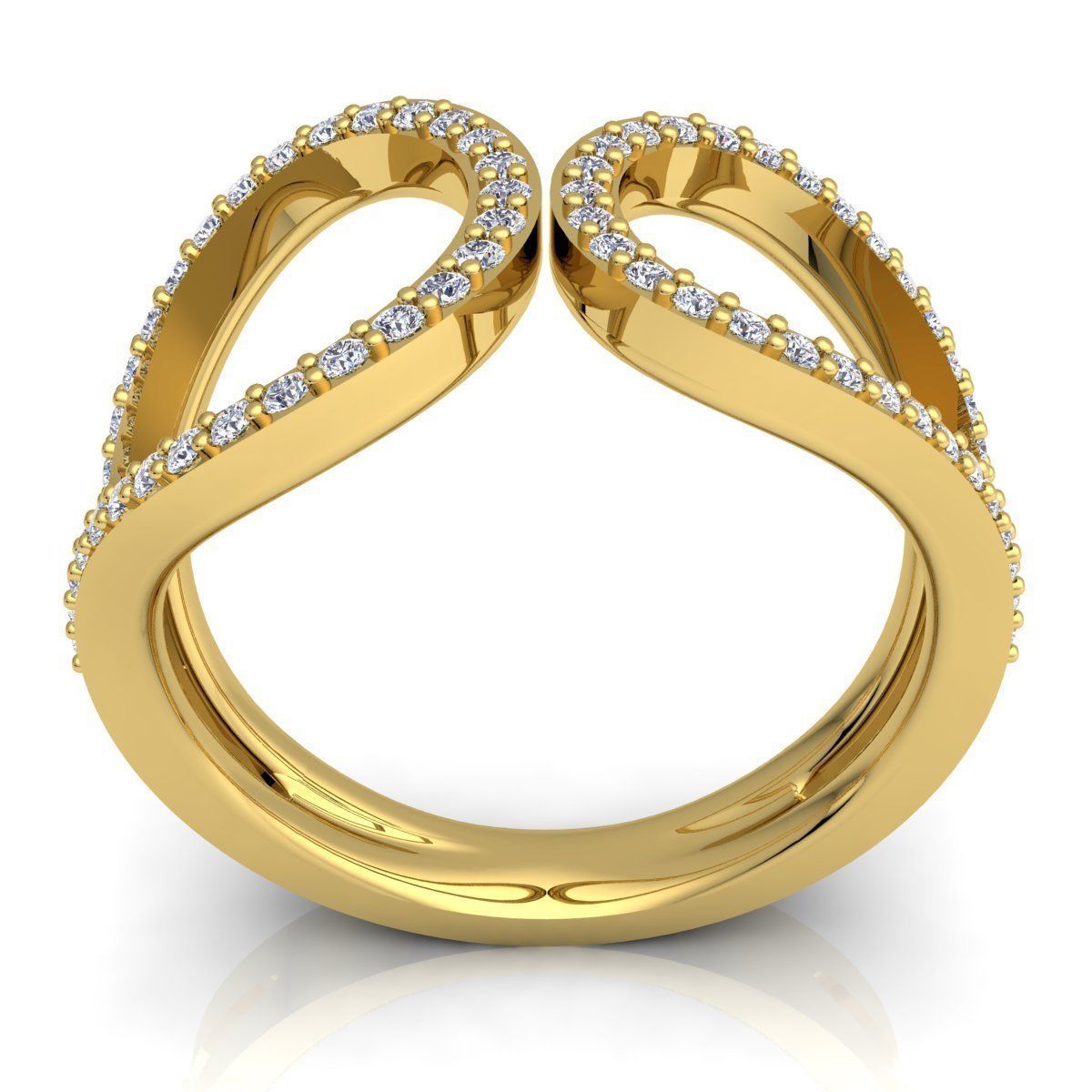 Diamond Ring 3D print model_3