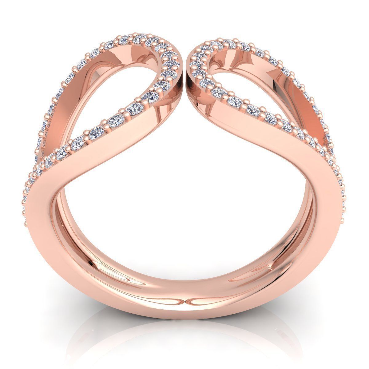 Diamond Ring 3D print model_4