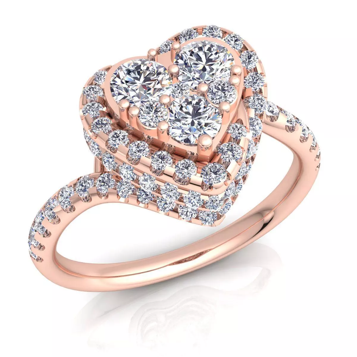 Diamond Ring 3D print model_0