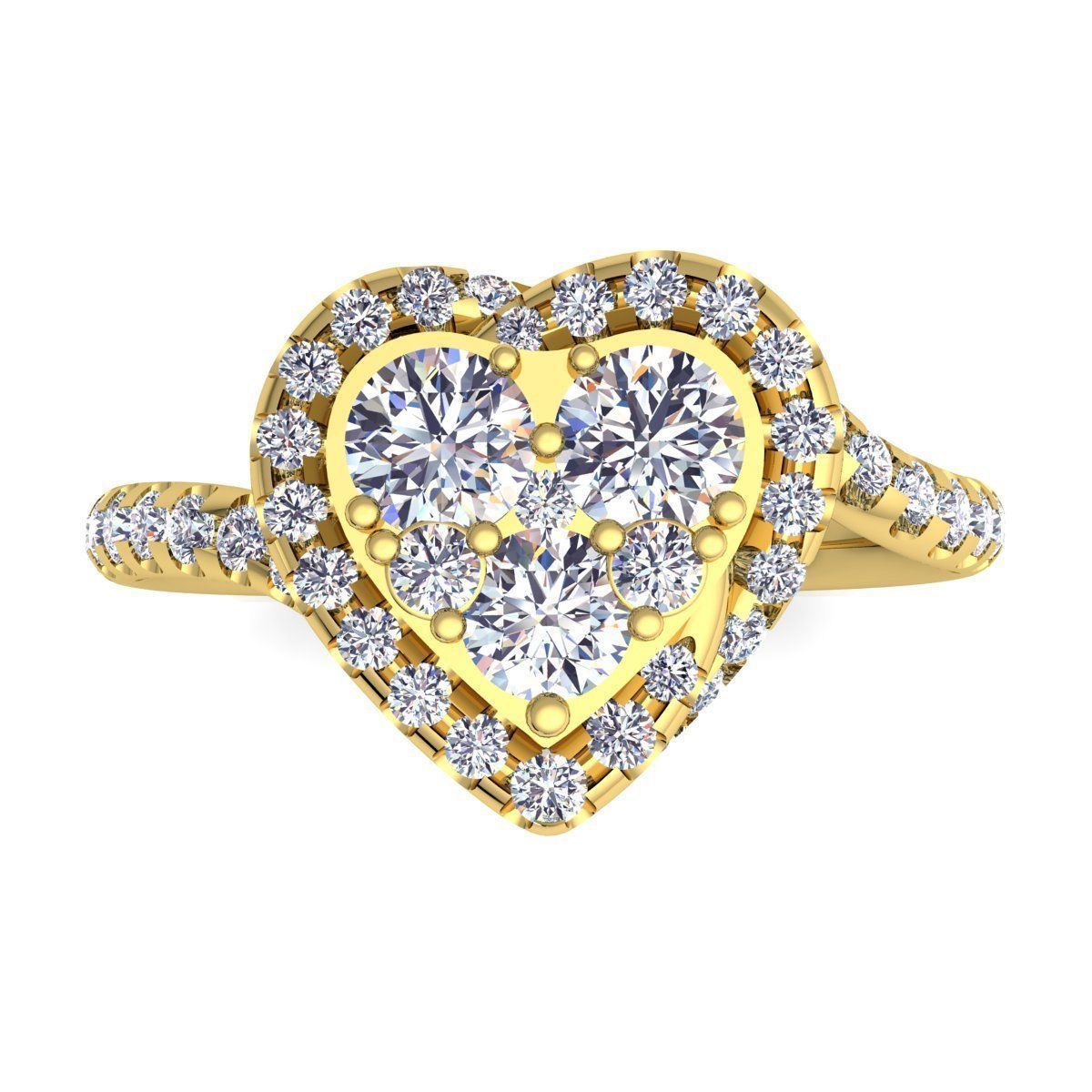 Diamond Ring 3D print model_6