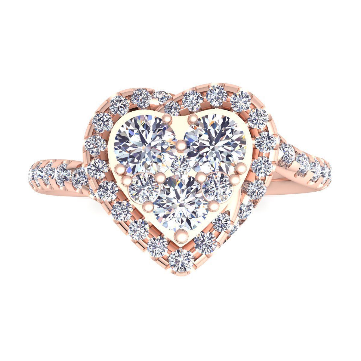 Diamond Ring 3D print model_7