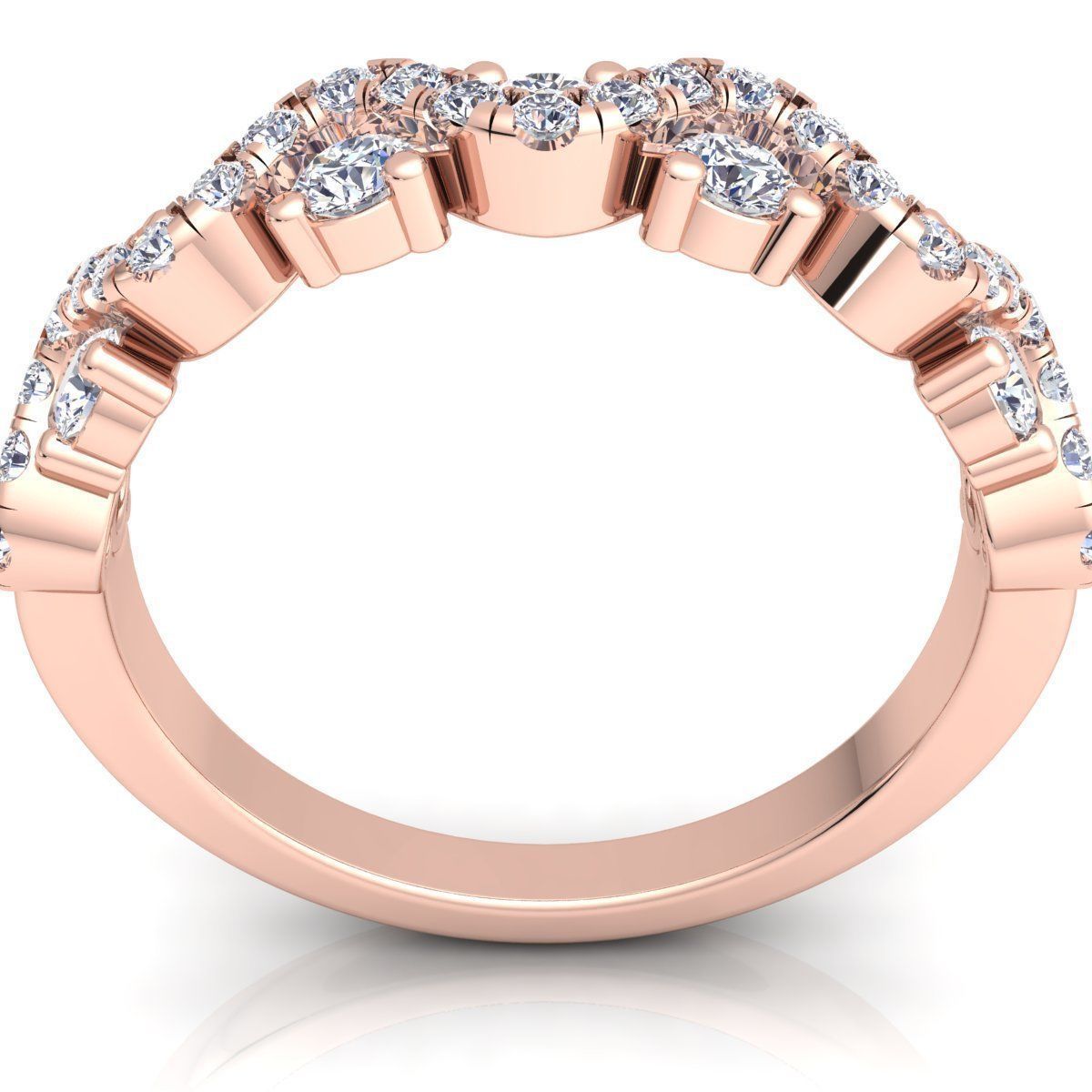 Woman Diamond Ring 3d Model Print 3D print model_4