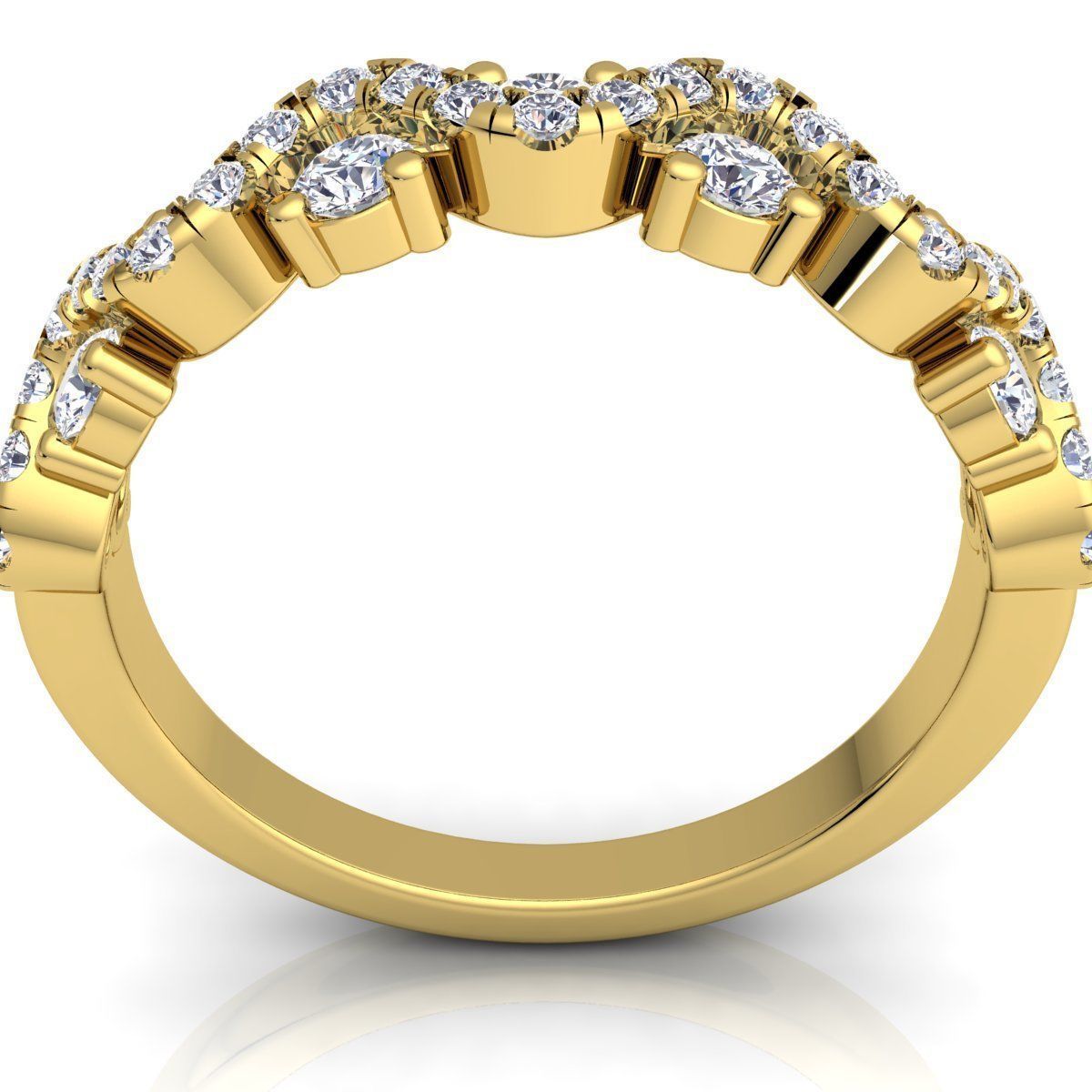 Woman Diamond Ring 3d Model Print 3D print model_3