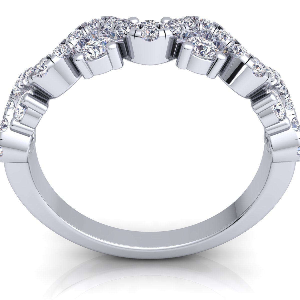 Woman Diamond Ring 3d Model Print 3D print model_5