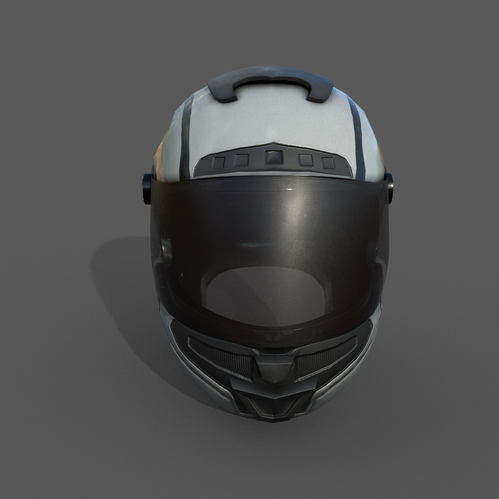 Helmet racer Generic sport scifi human 3d model Low-poly 3D model_1