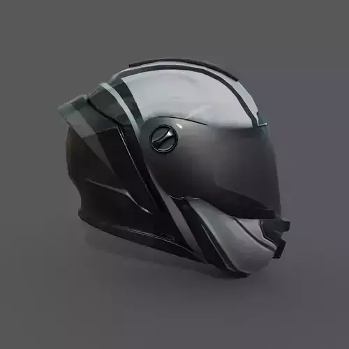 Helmet racer Generic sport scifi human 3d model Low-poly 3D model Helmet racer Generic sport scifi human 3d model Low-poly 3D model