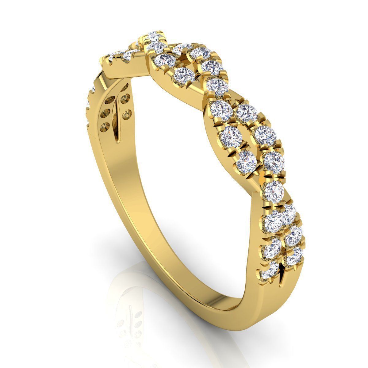Diamond Ring 3D print model_9