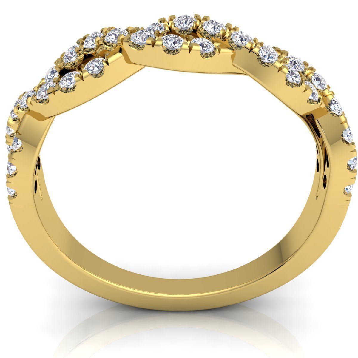 Diamond Ring 3D print model_3