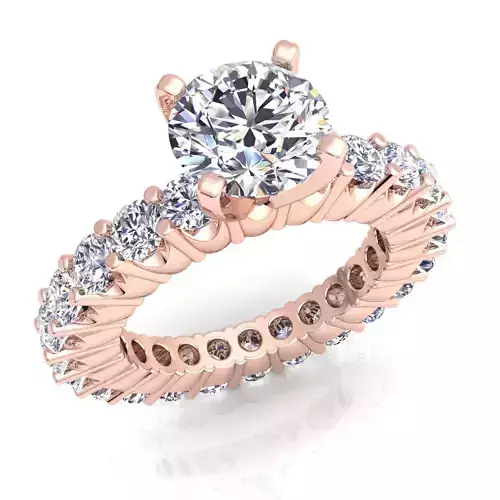 Woman Diamond Ring 3d Model Print 