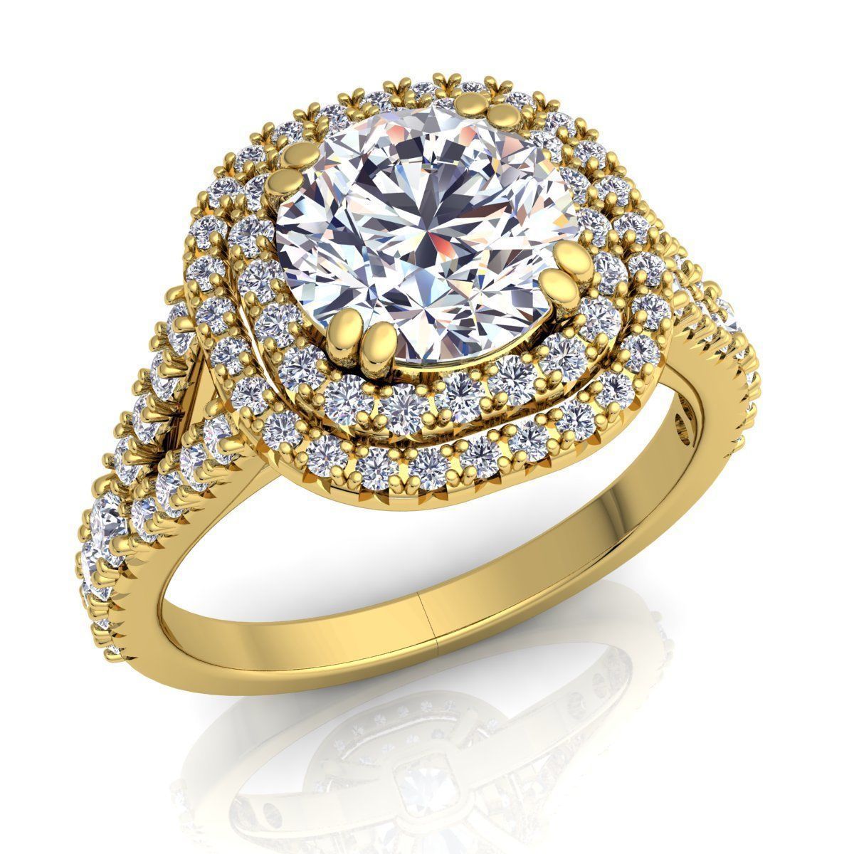 Diamond Ring 3d Model Print 3D print model_3