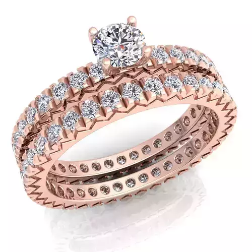 Woman Diamond Ring 3d Model Print 