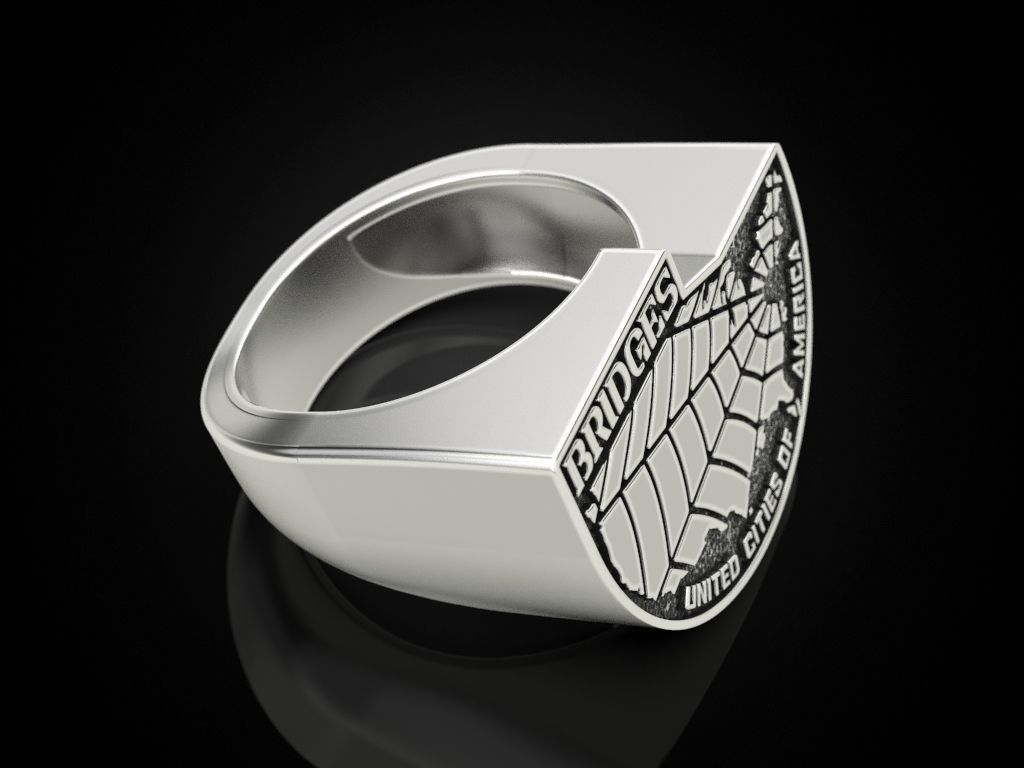 Bridges Ring 3D print model_3