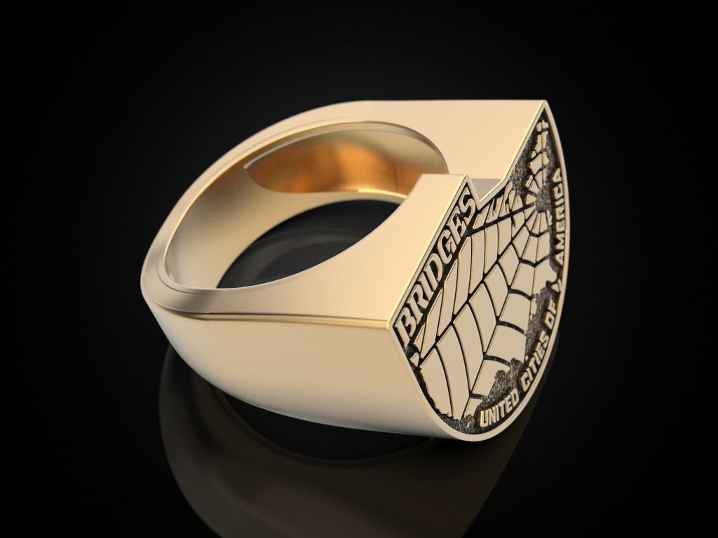Bridges Ring 3D print model_12