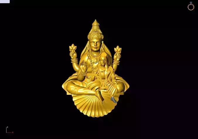 laxmi gold statue of lord lakshmi