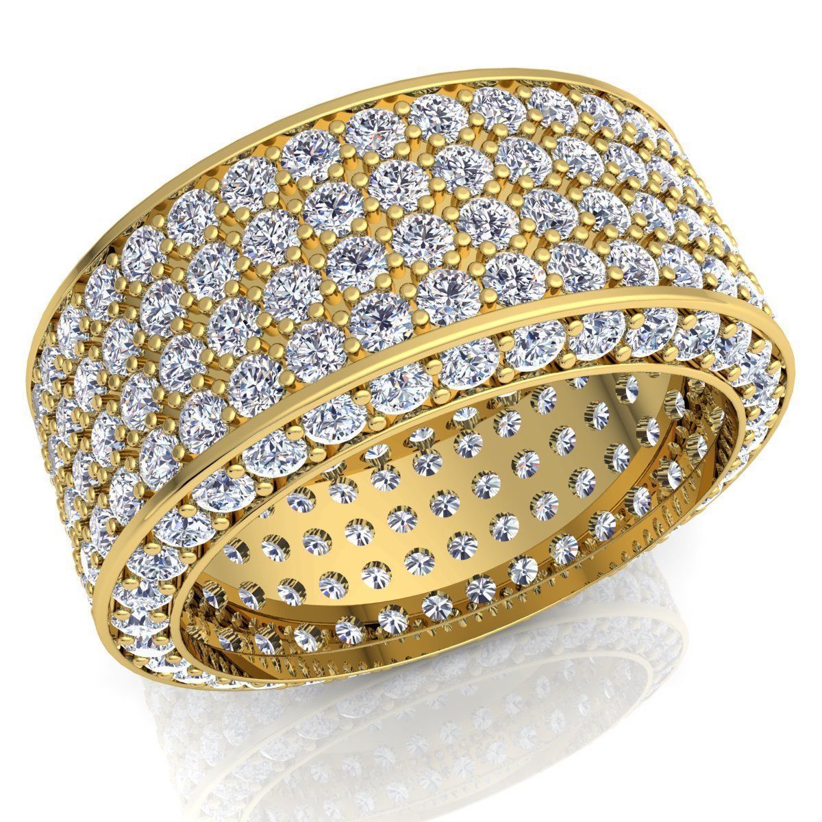 Woman Diamond Ring 3d Model Print  3D print model_1