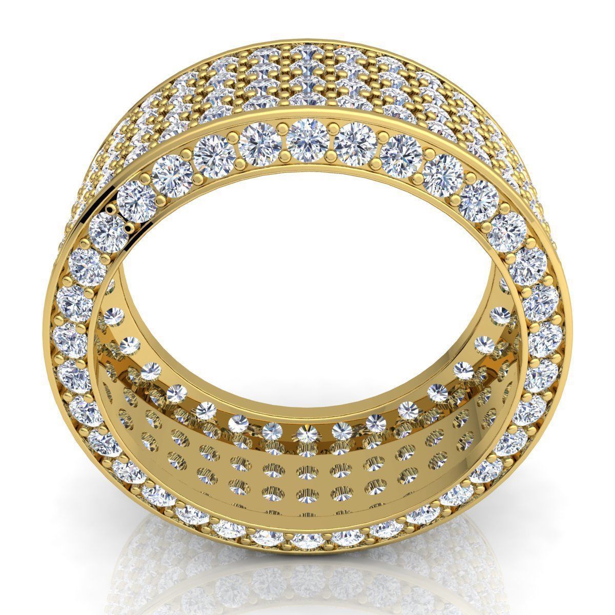 Woman Diamond Ring 3d Model Print  3D print model_3