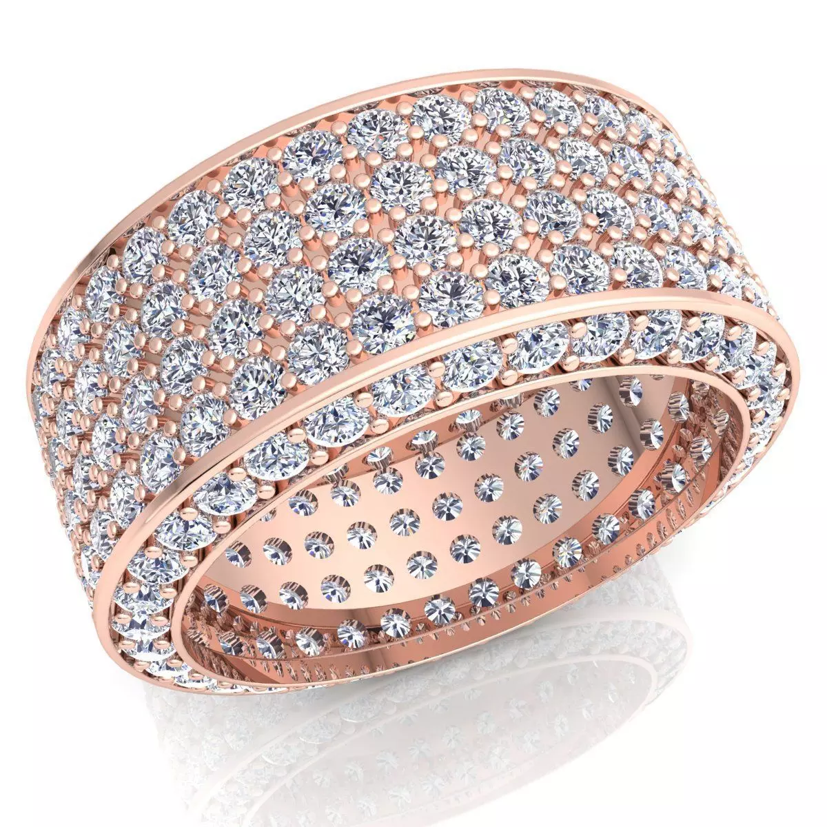 Woman Diamond Ring 3d Model Print  3D print model_0